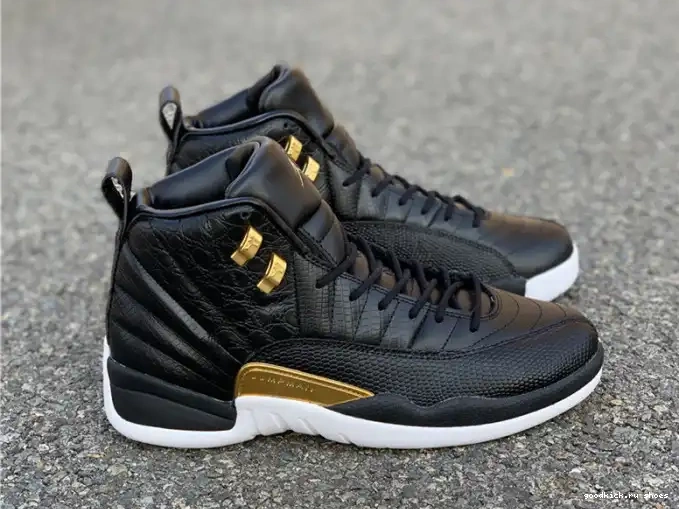 Cheap AO6068-007 'Reptile' Jordan 12 Metallic Retro Gold-White Black Air 0509